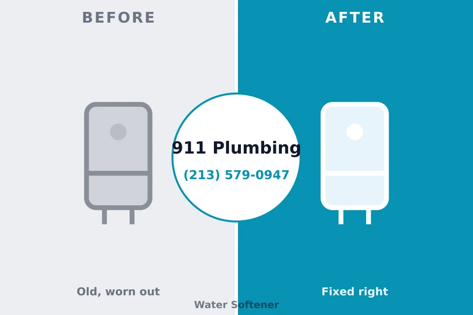 Before and after: plumbing company Corrigan, TX